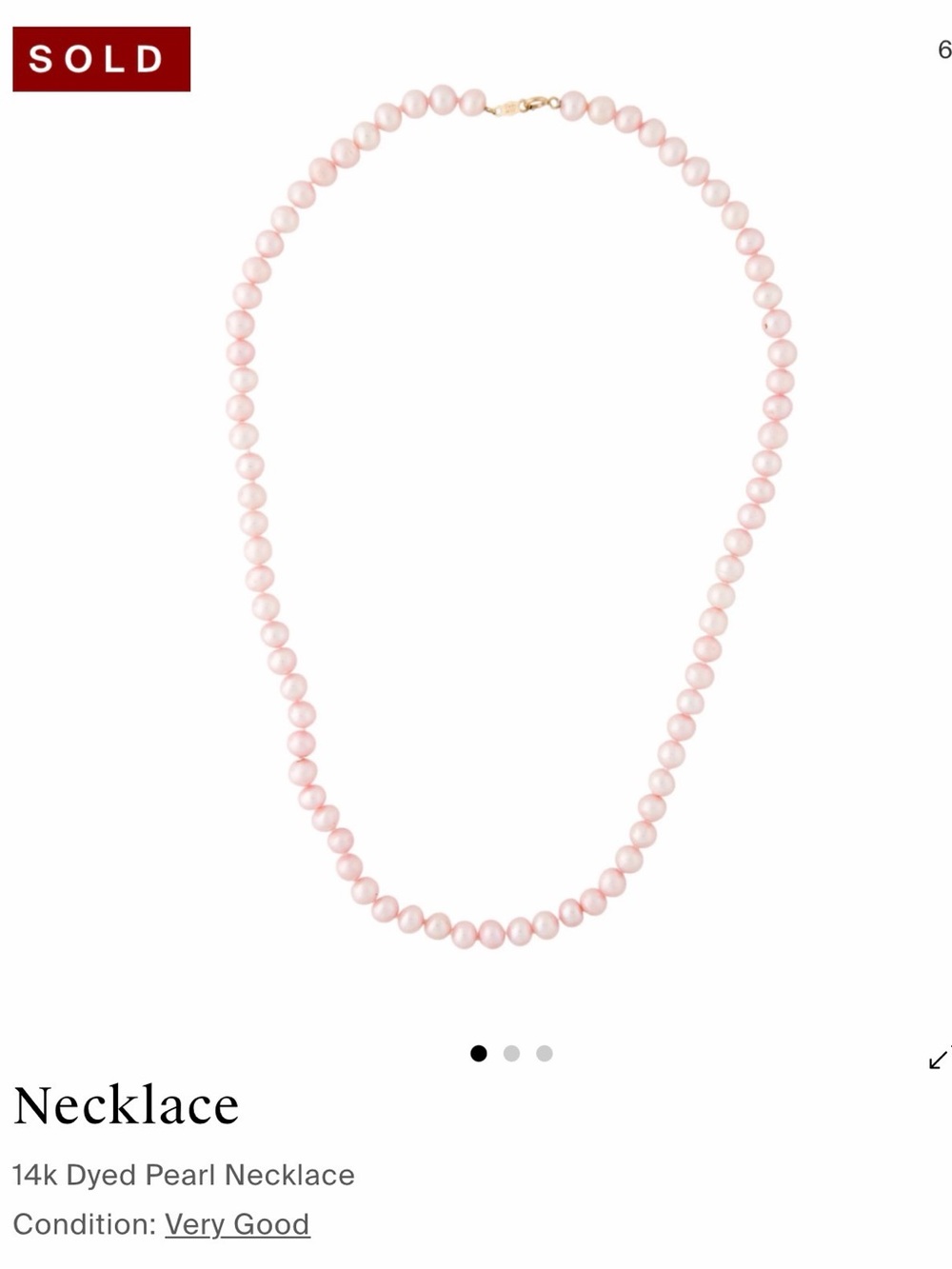 Pink Dyed Pearl Necklace - Elegant Beaded Strand